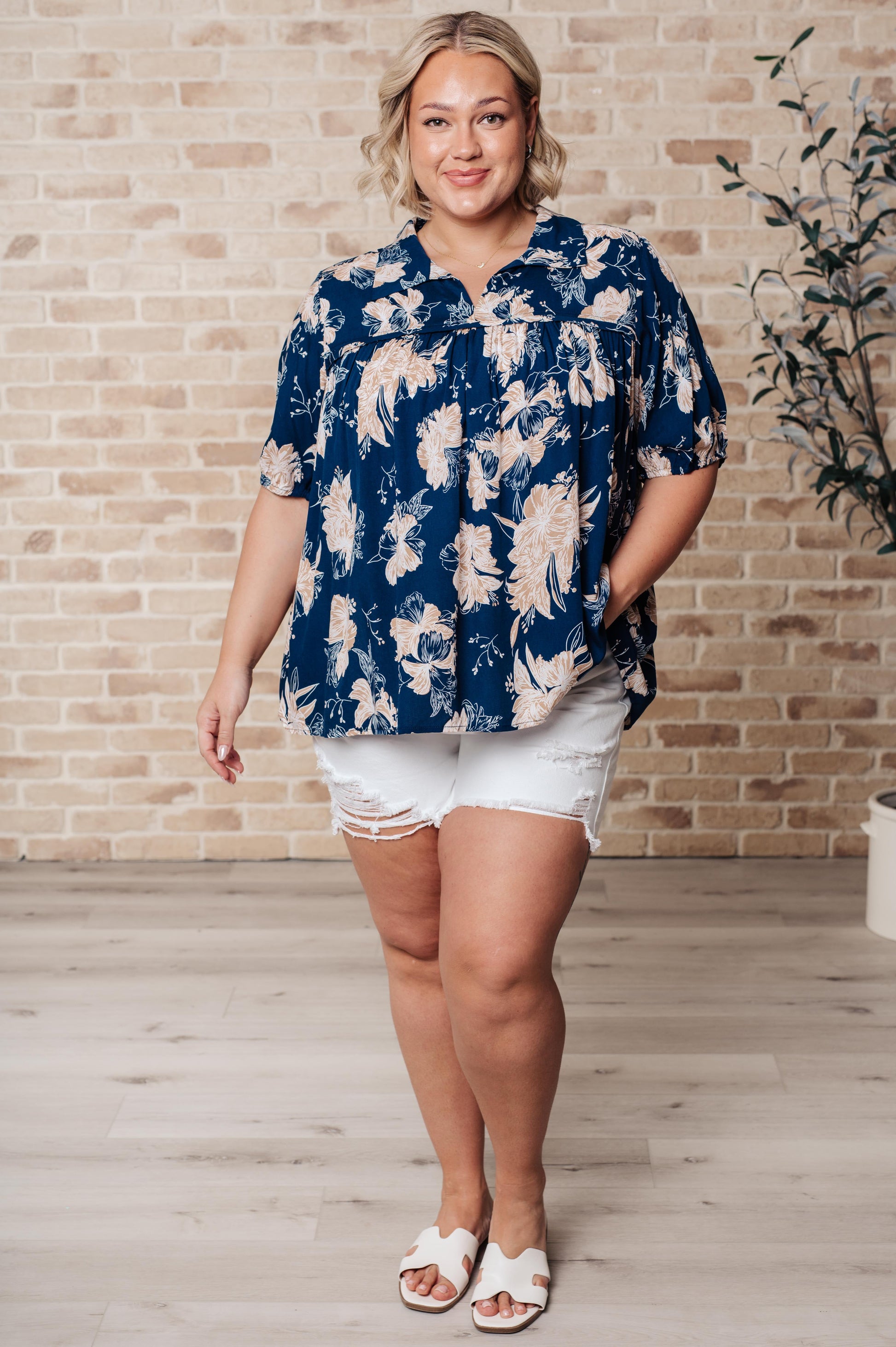Just Coasting Floral Blouse - Shop All Around Divas
