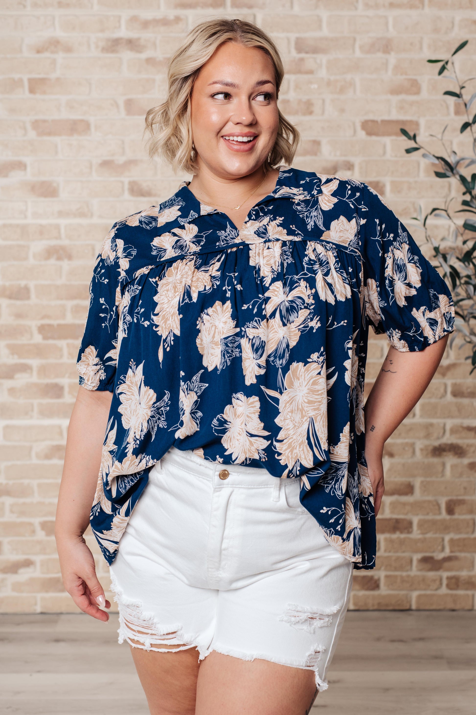 Just Coasting Floral Blouse - Shop All Around Divas