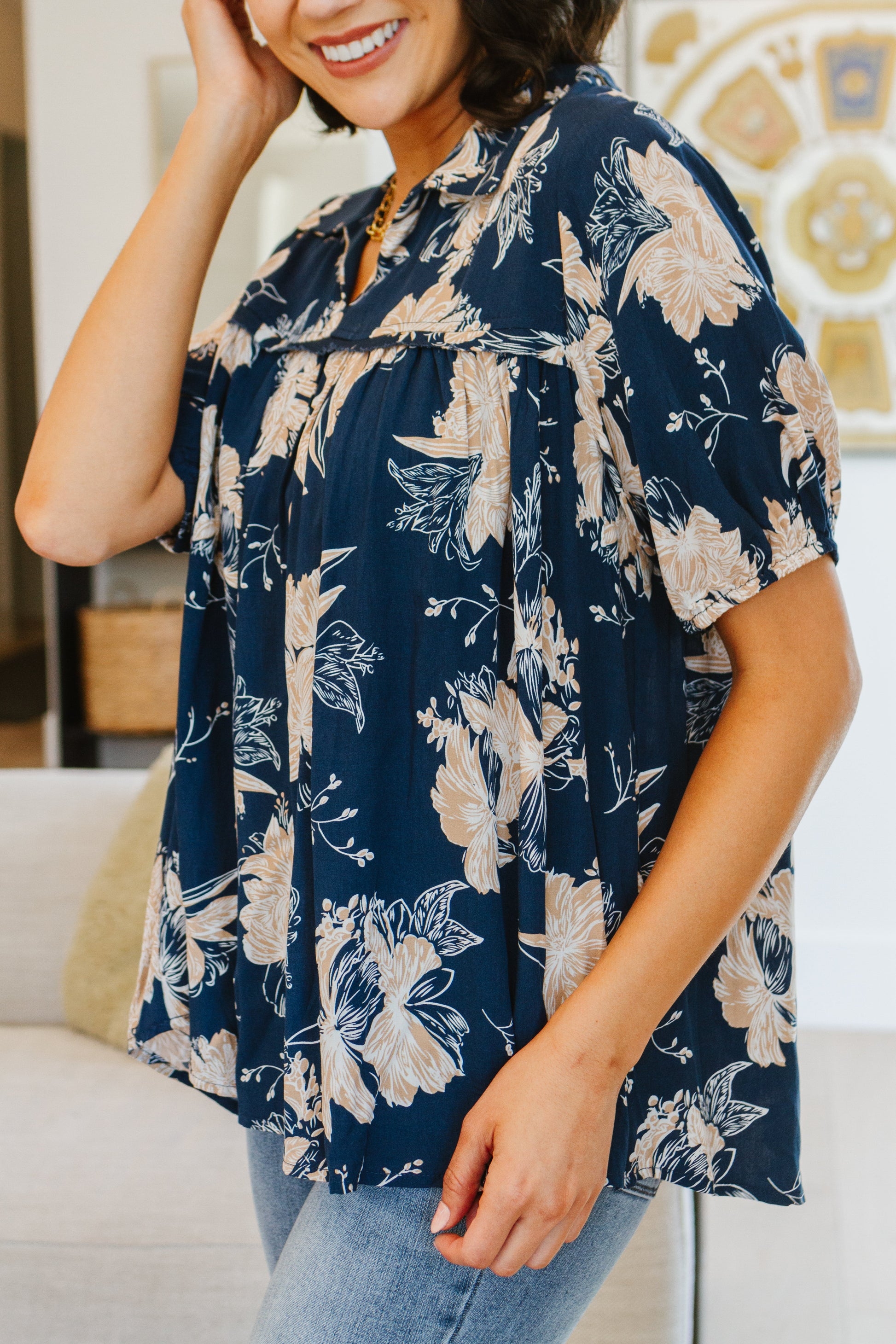 Just Coasting Floral Blouse - Shop All Around Divas