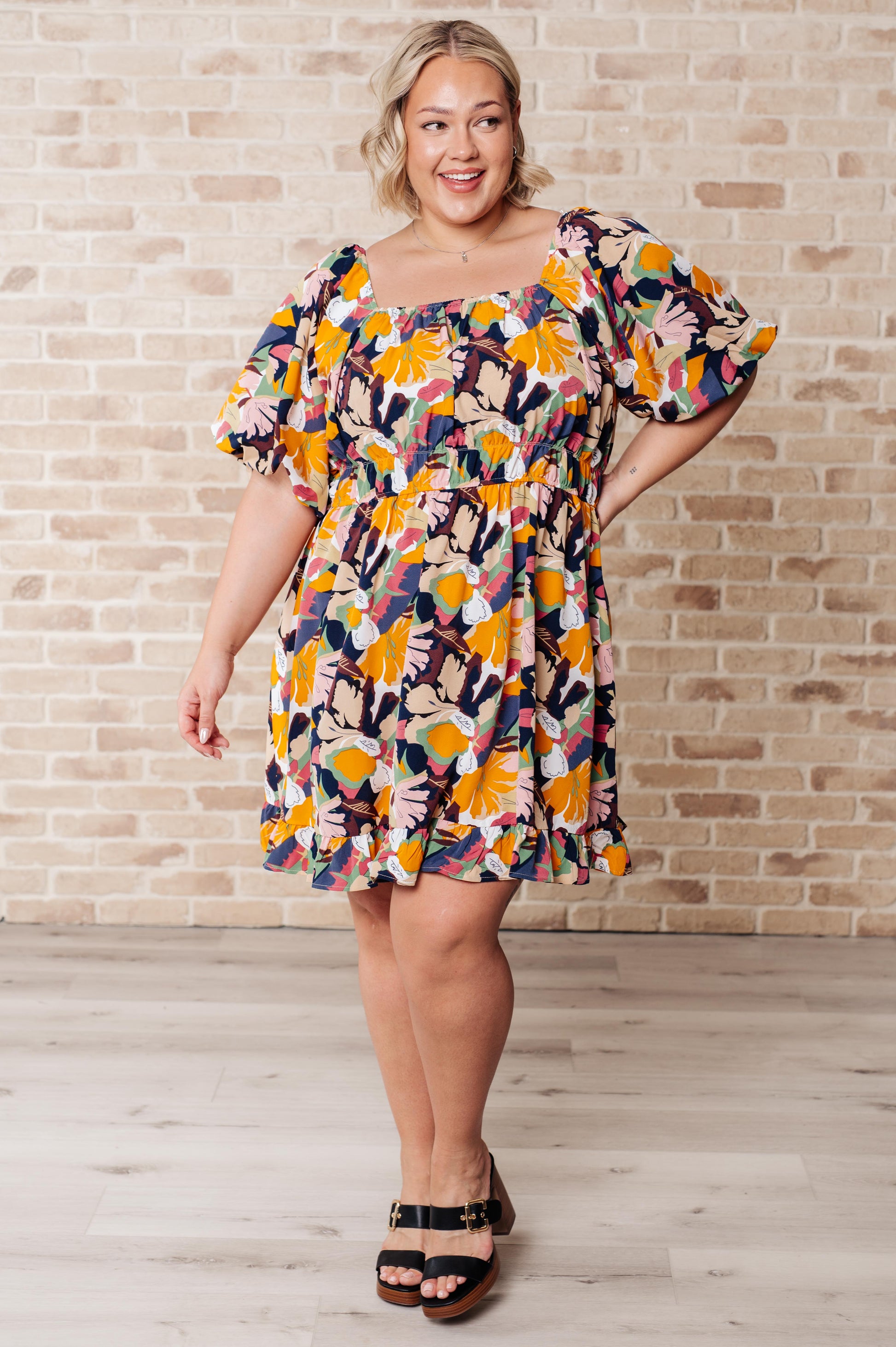 Just Hold On Floral Dress - Shop All Around Divas