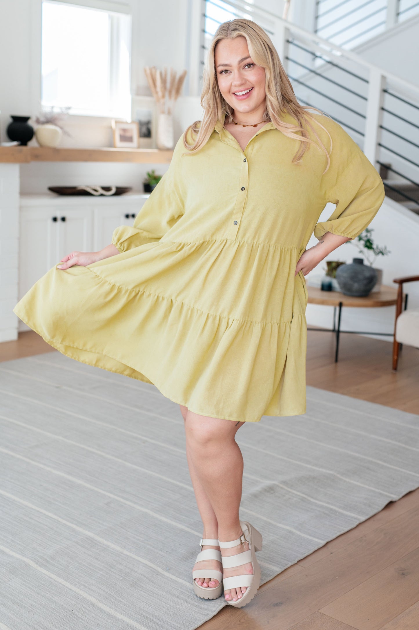 Just Like Honey Tiered Dress - Shop All Around Divas