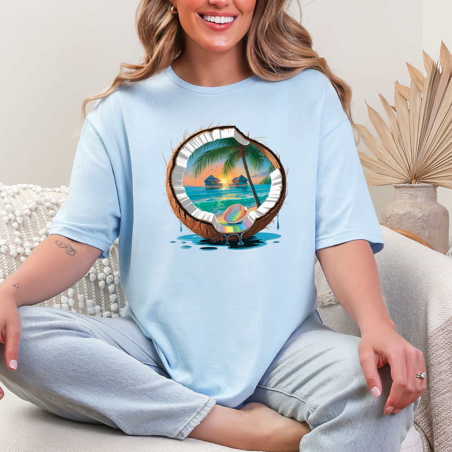 Tropical Coconut T-Shirt - 3 colors