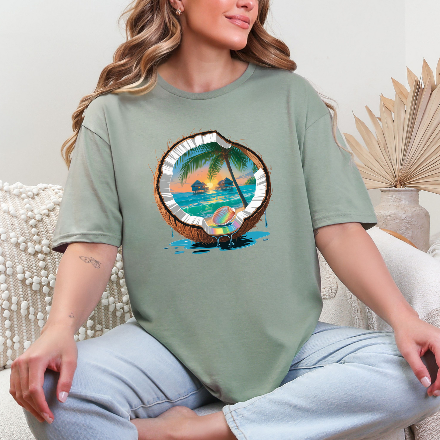 Tropical Coconut T-Shirt - 3 colors