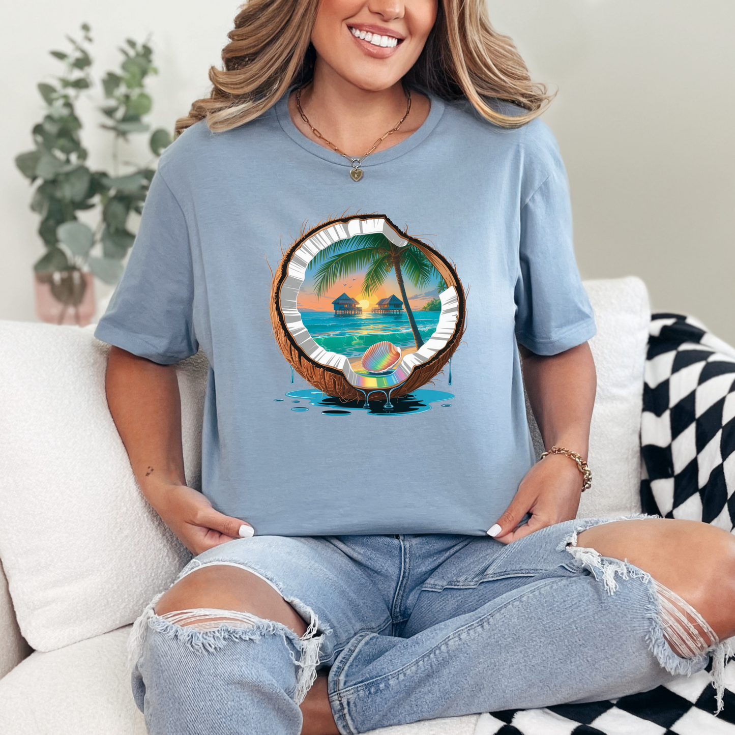 Tropical Coconut T-Shirt - 3 colors