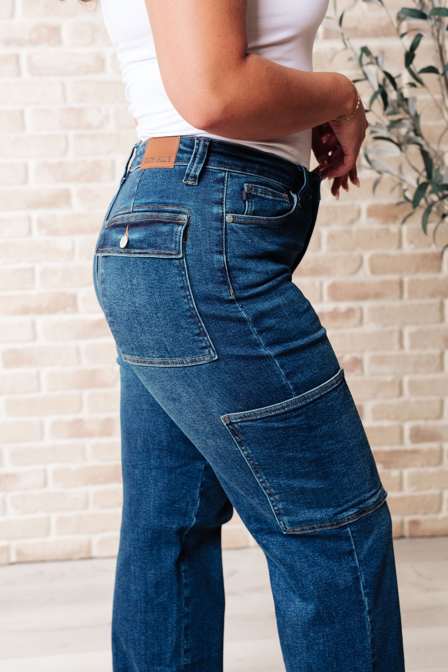 Leila High Rise Cargo Straight Jeans - Shop All Around Divas