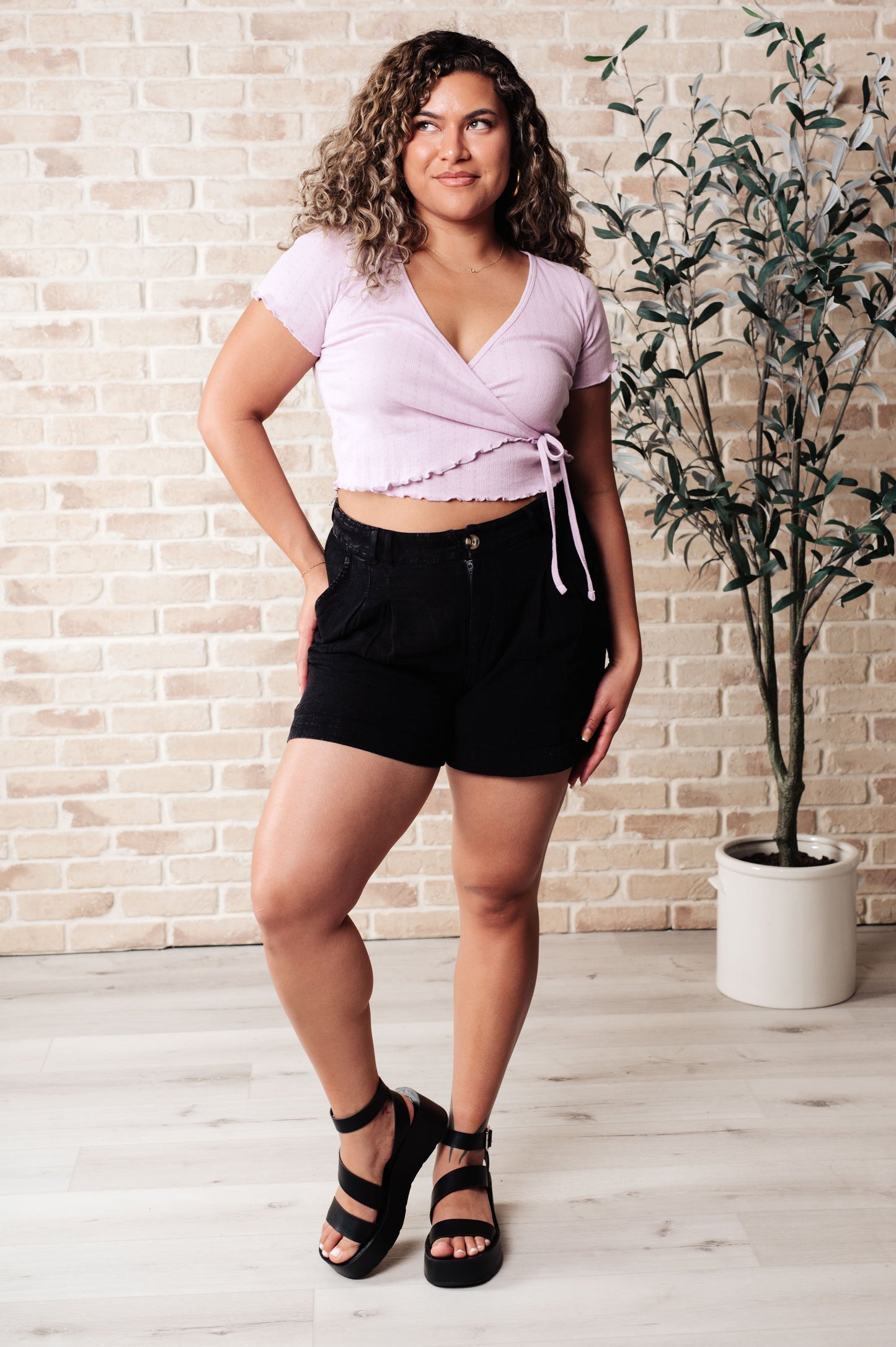 Mind Over Matter Pleated Shorts in Black - Shop All Around Divas