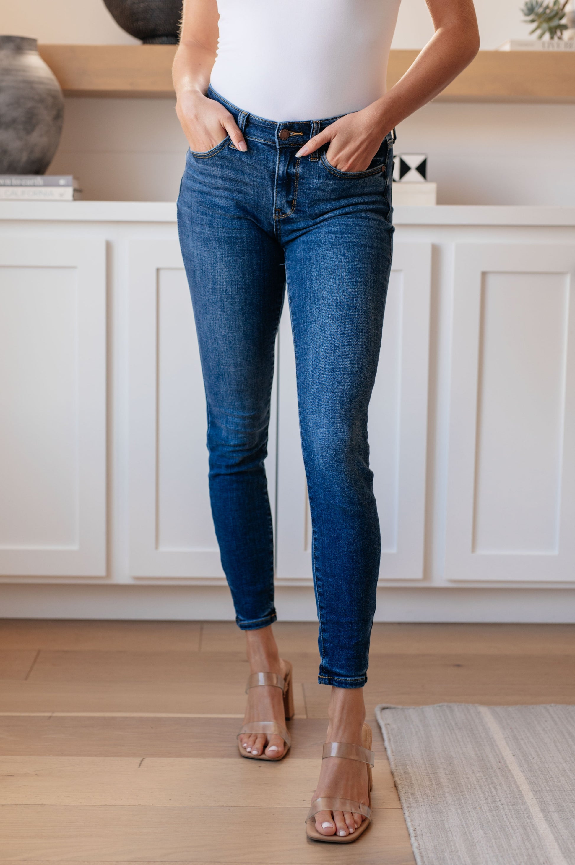 Maxine Mid-Rise Skinny Jeans - Shop All Around Divas