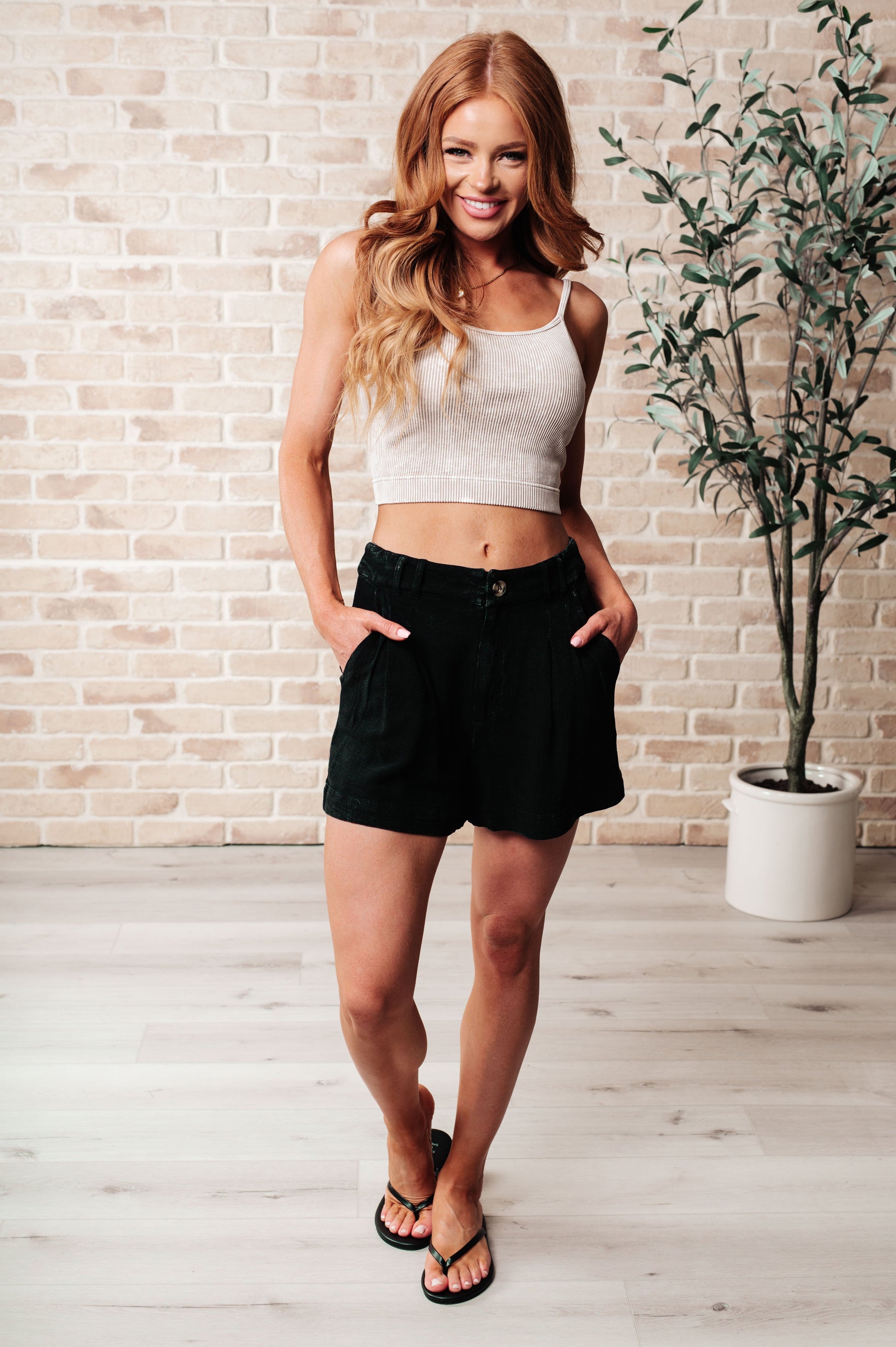 Mind Over Matter Pleated Shorts in Black - Shop All Around Divas