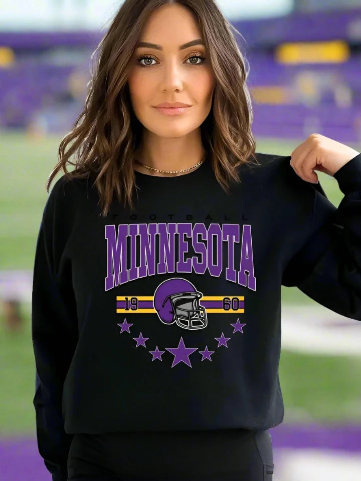 Vintage Minnesota Football Crewneck Sweatshirt Mama and Co. Shop