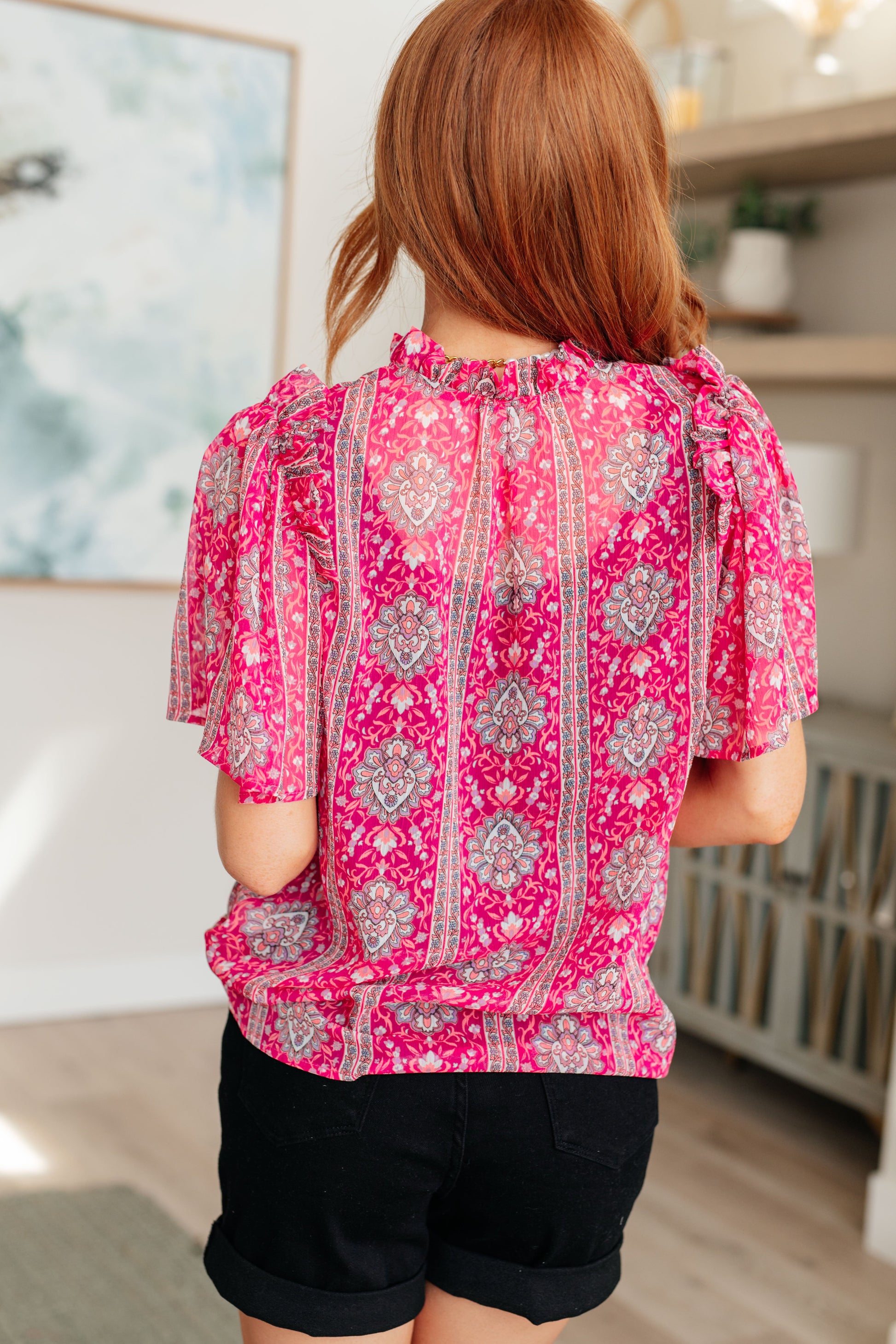 Moments Like This V-Neck Bell Sleeve Blouse - Shop All Around Divas