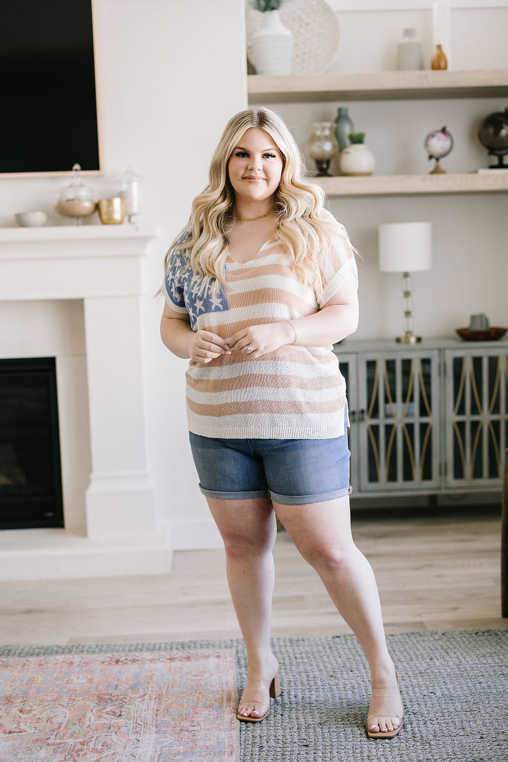 Old Glory Sleeveless Sweater - Shop All Around Divas