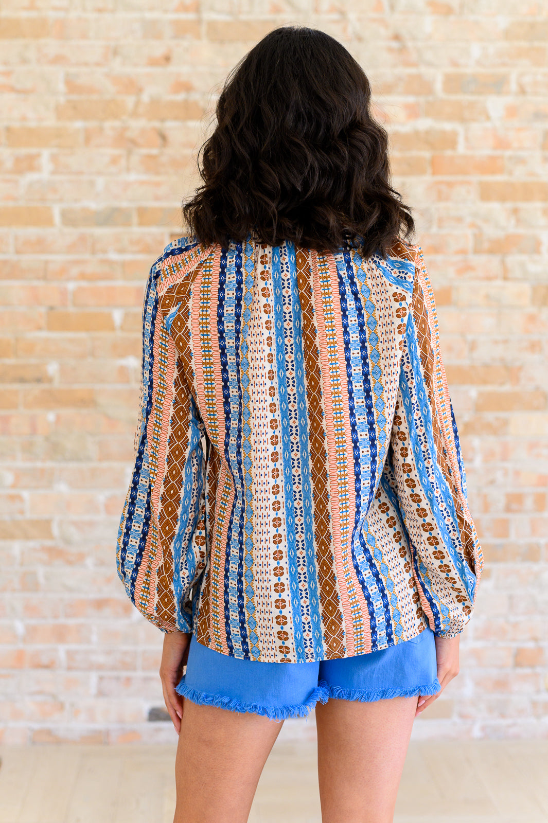 Open Sky Boho Tunic in Navy Mauve - Shop All Around Divas