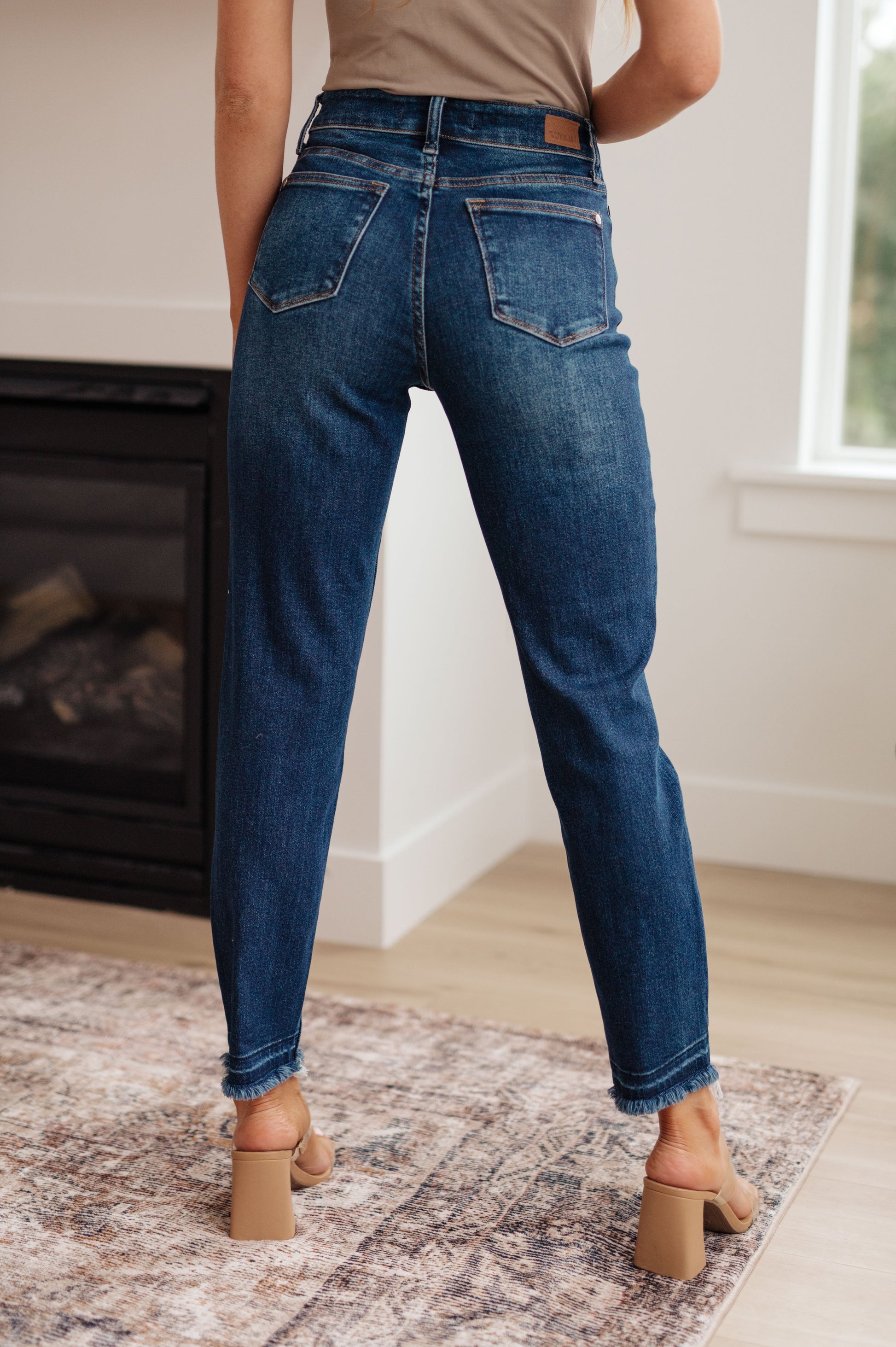 Phillipa High Rise Release Hem Slim Jeans - Shop All Around Divas