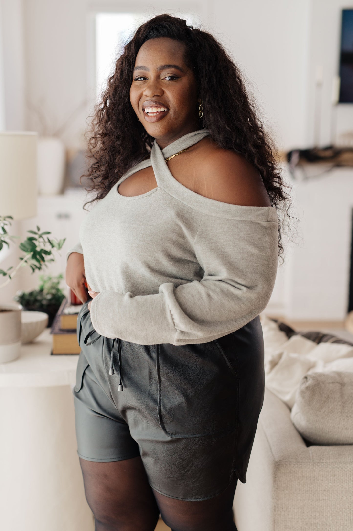 Pizza and a Movie Halter Detail Top Ave Shops