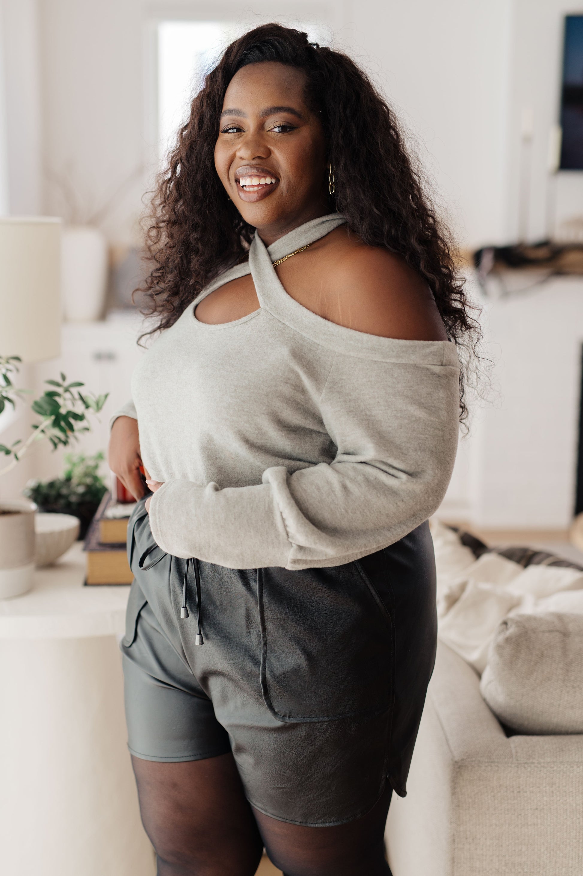 Pizza and a Movie Halter Detail Top Ave Shops