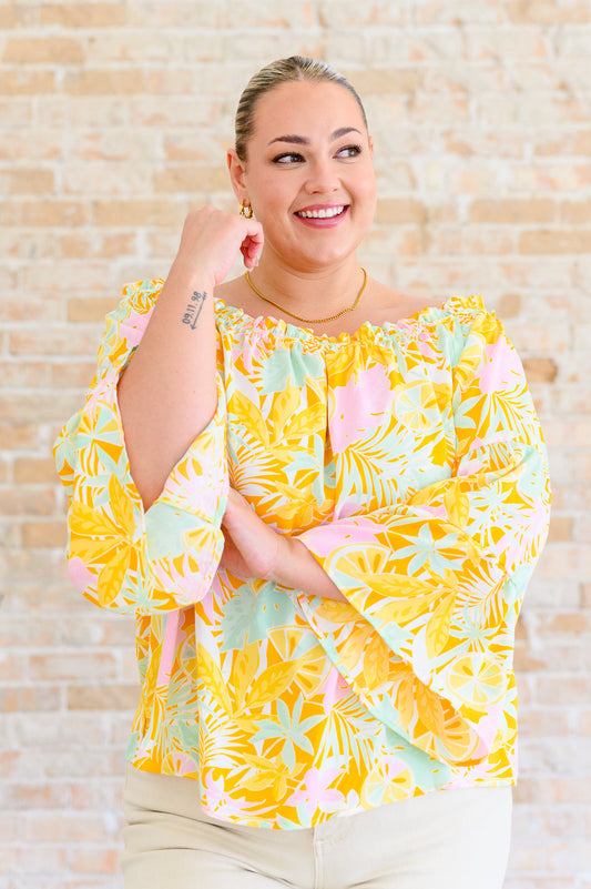 Rich Spirit Off Shoulder Bell Sleeve Blouse - Shop All Around Divas