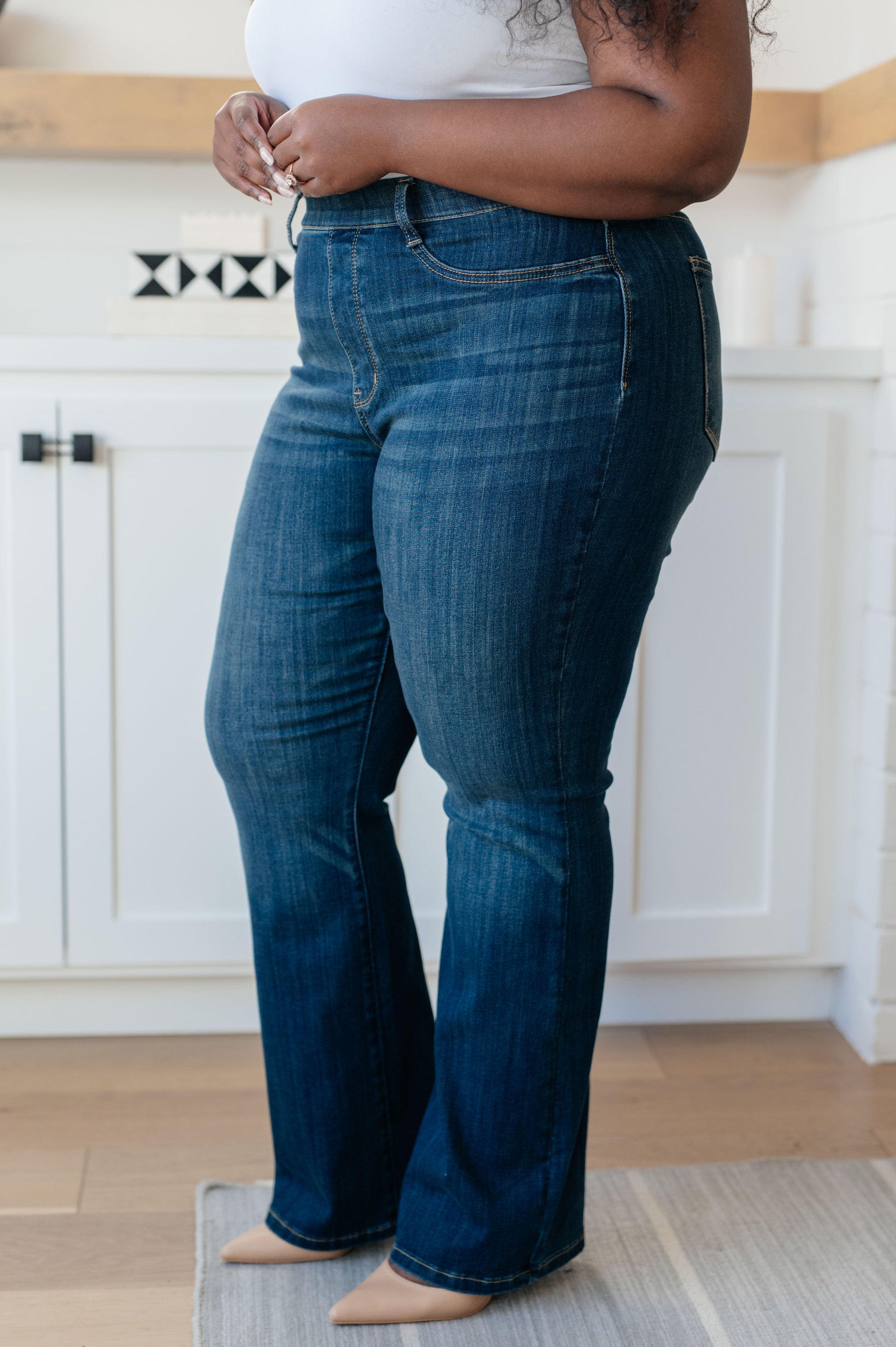 Ricki High Rise Pull On Slim Bootcut Jeans - Shop All Around Divas