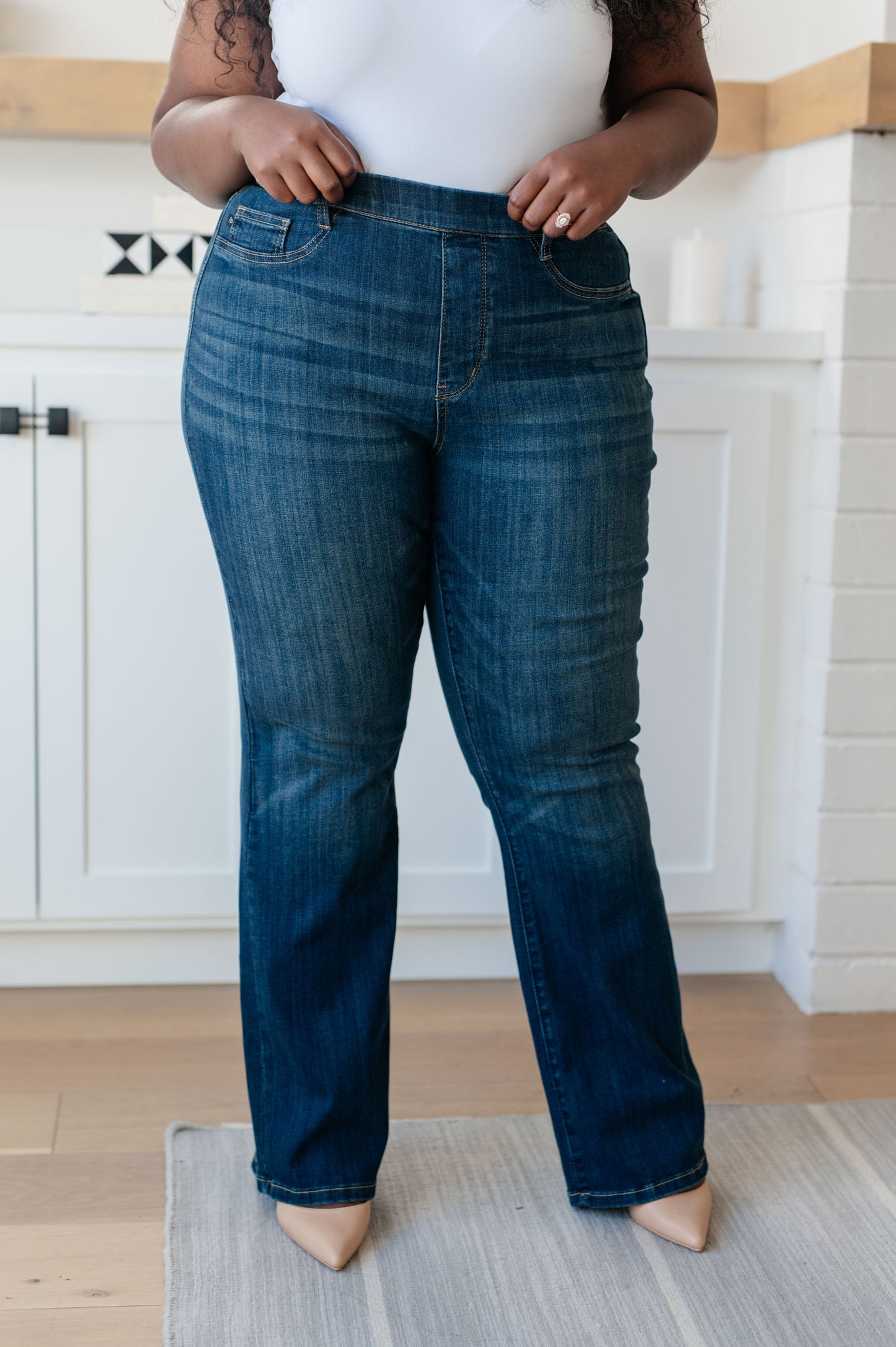 Ricki High Rise Pull On Slim Bootcut Jeans - Shop All Around Divas