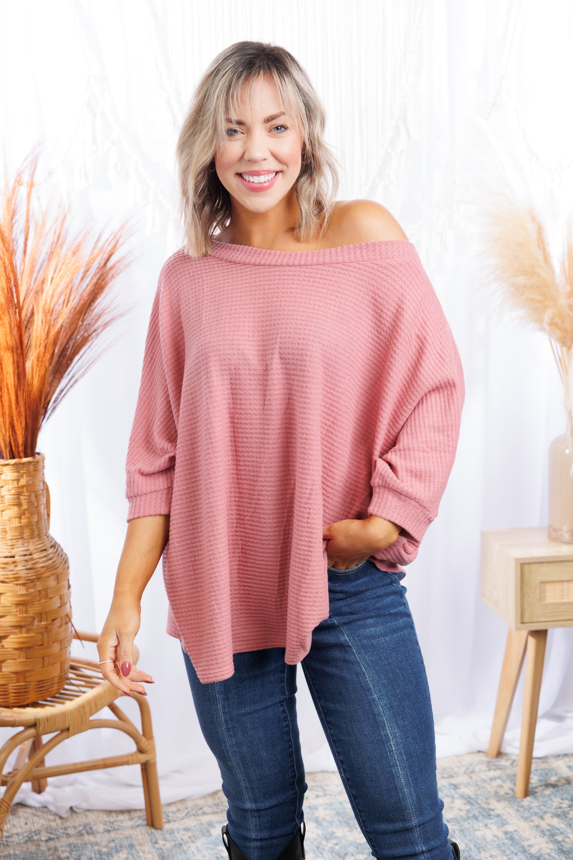 Rosy Cheeks Dolman Boutique Simplified