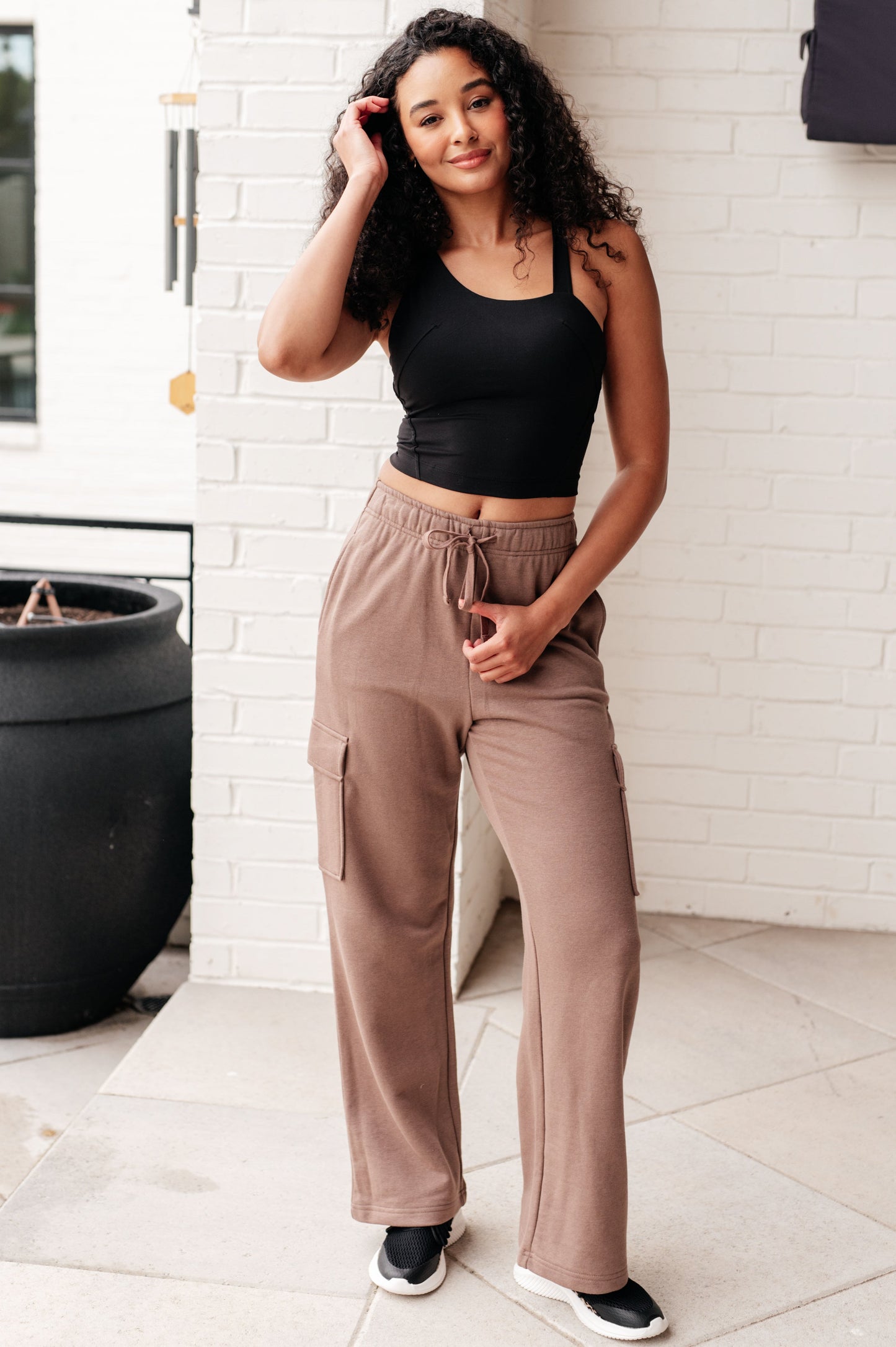 Doing it For Me Asymmetrical Tank in Black - Shop All Around Divas