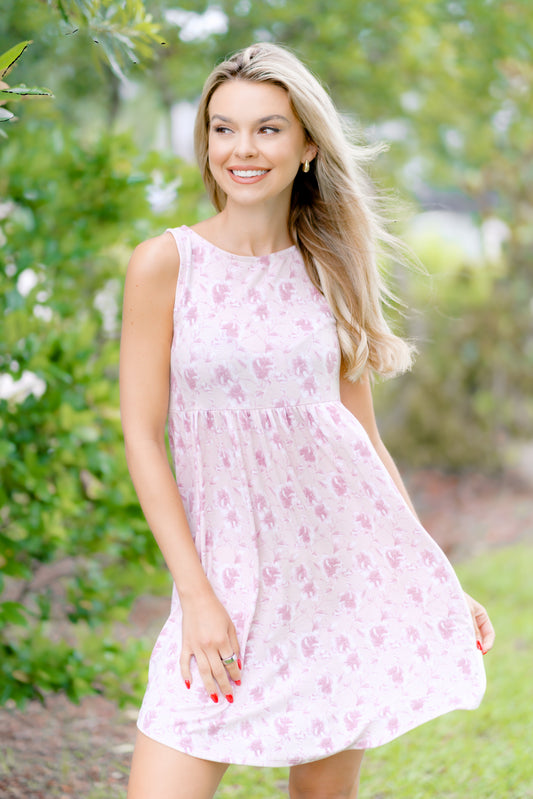 Taupe Petals Dress