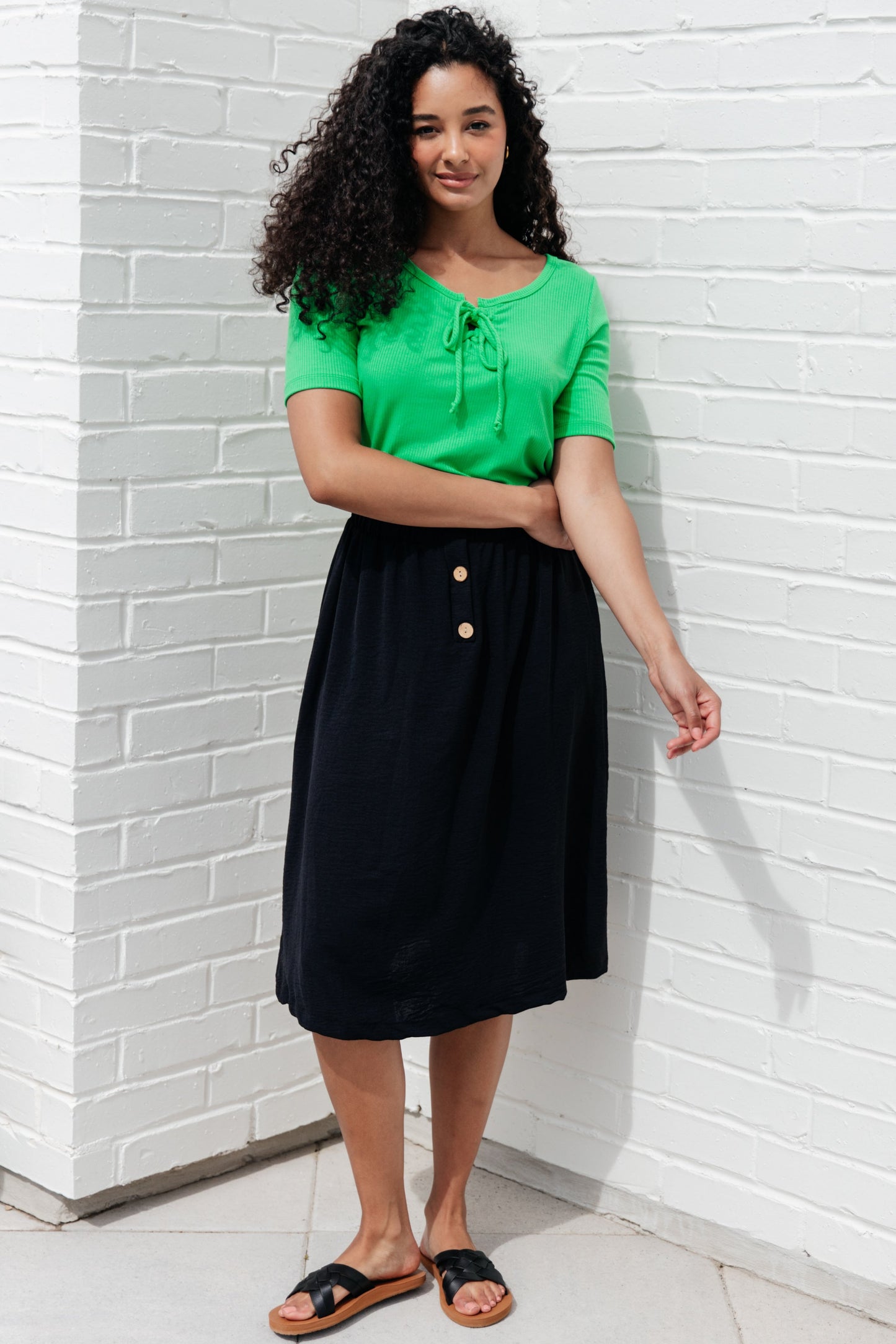 She's a Scholar Mid-Length Skirt - Shop All Around Divas