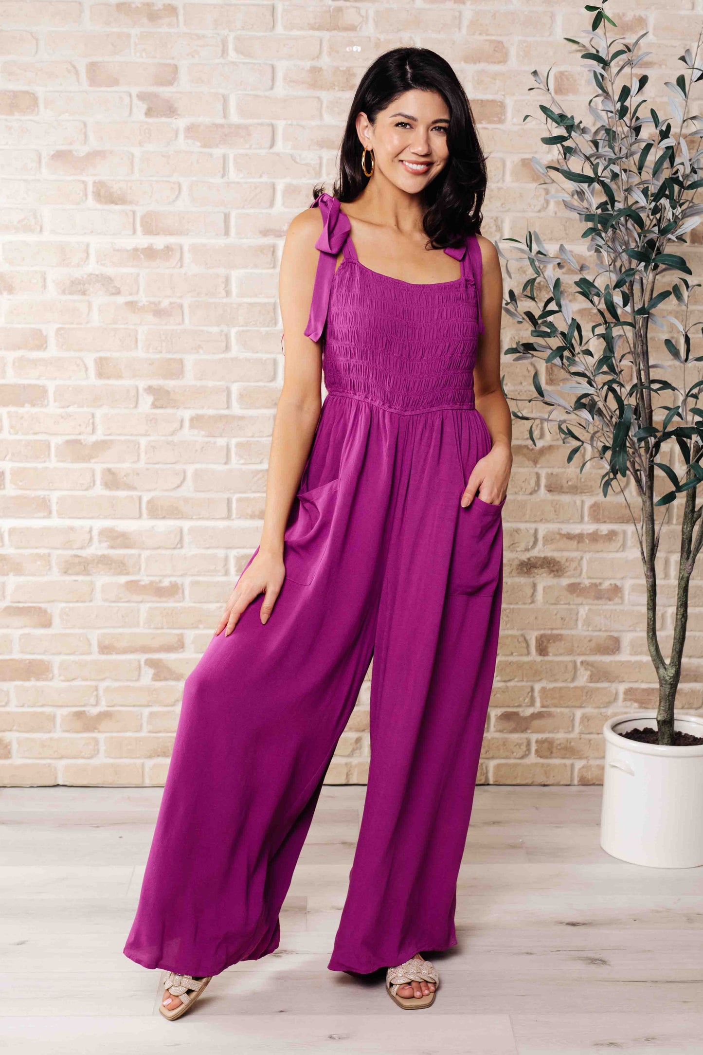 Social Graces Wide Leg Jumpsuit - Shop All Around Divas