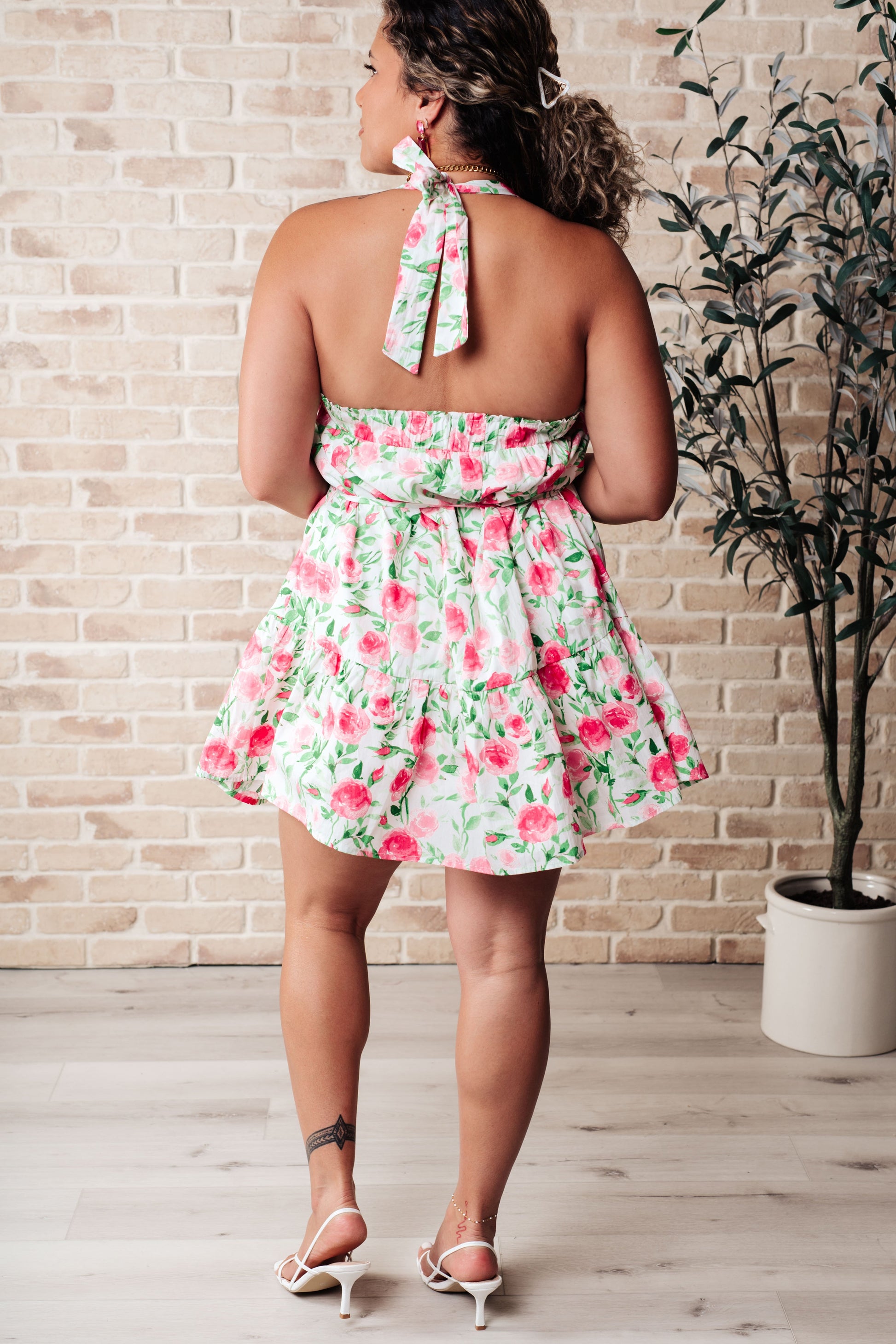 Soul Tied Floral Dress in Pink - Shop All Around Divas