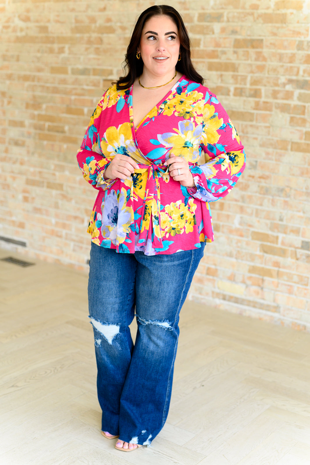 Spring to Be Sprung V-Neck Floral Blouse - Shop All Around Divas