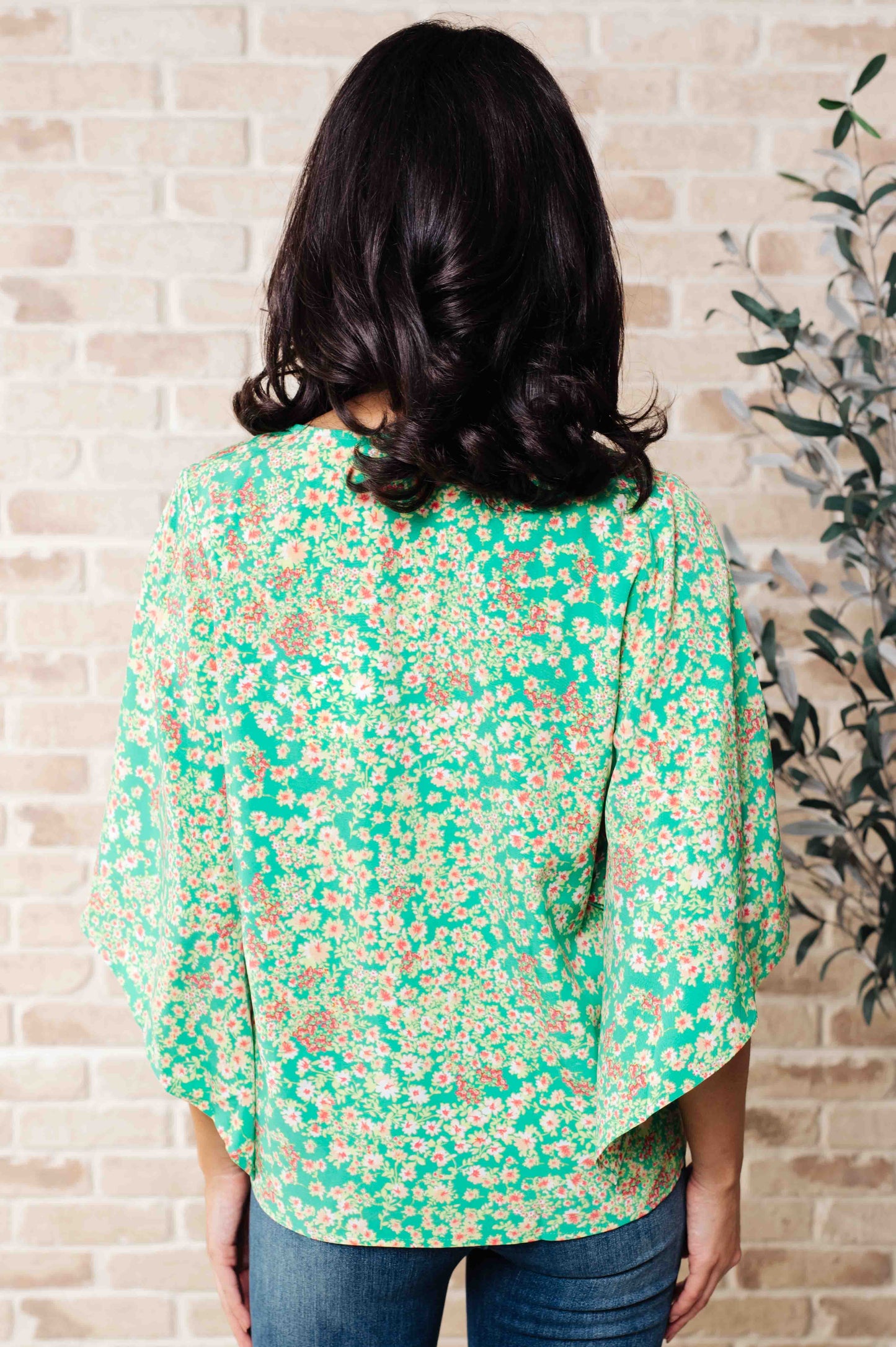 The Future's Open Wide V-Neck Batwing Top - Shop All Around Divas