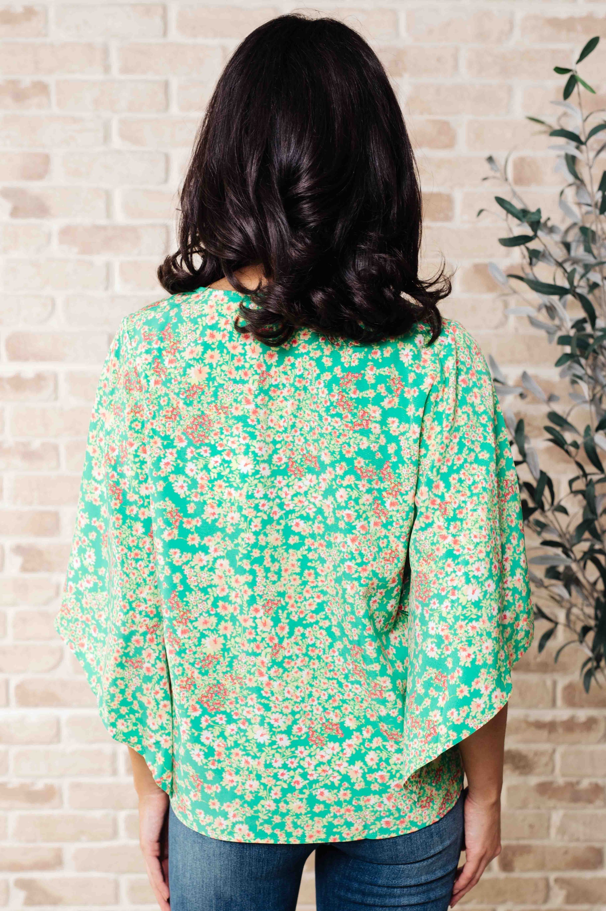 The Future's Open Wide V-Neck Batwing Top - Shop All Around Divas