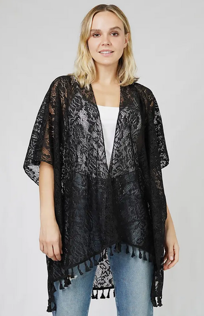 Jessica Floral Lace Kimono - Shop All Around Divas