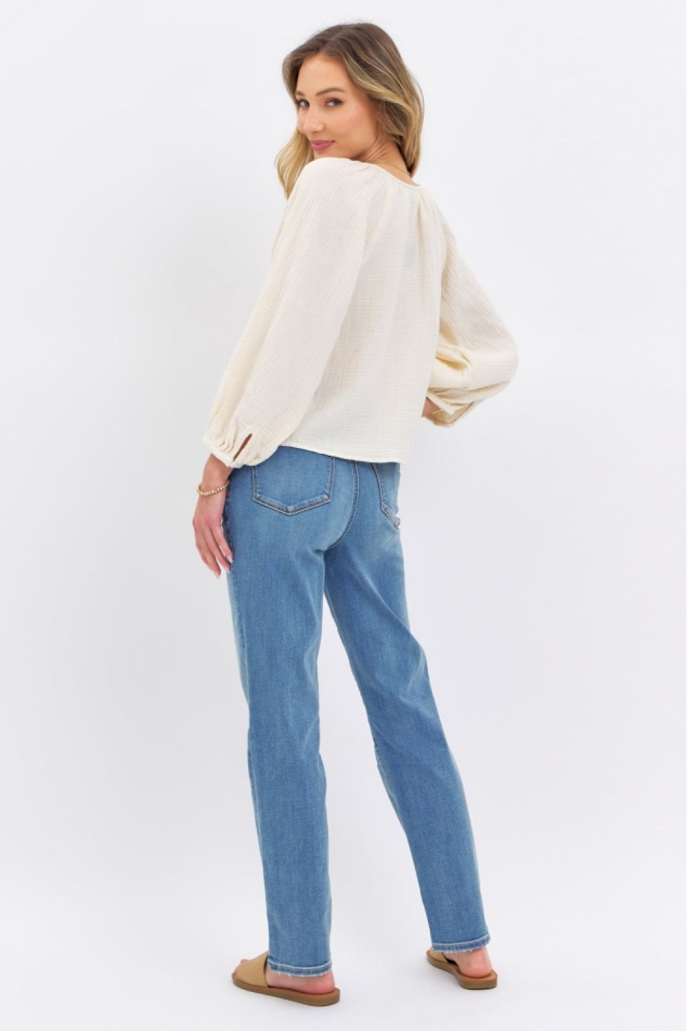 Judy Blue Full Size High Waist Straight Jeans - Shop All Around Divas