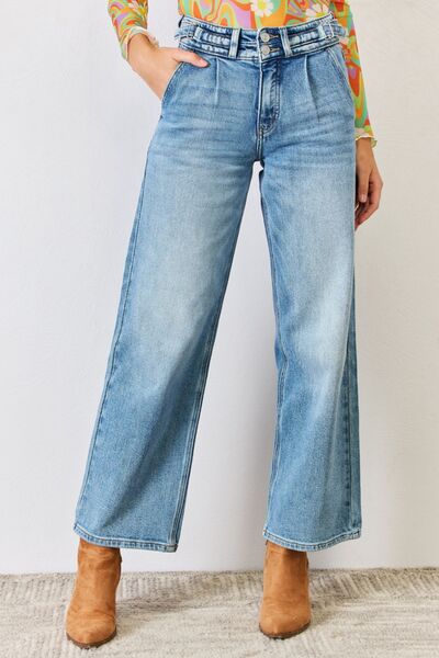 Kancan High Waist Wide Leg Jeans - Shop All Around Divas