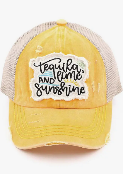 Tequila Lime & Sunshine Pony Cap
