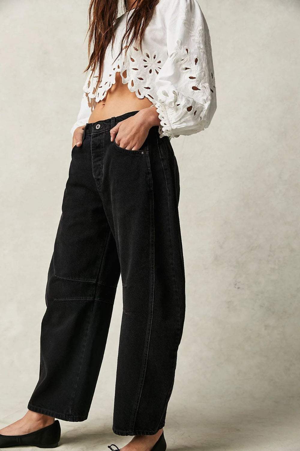 Wide Leg Jeans with Pockets -multiple colors