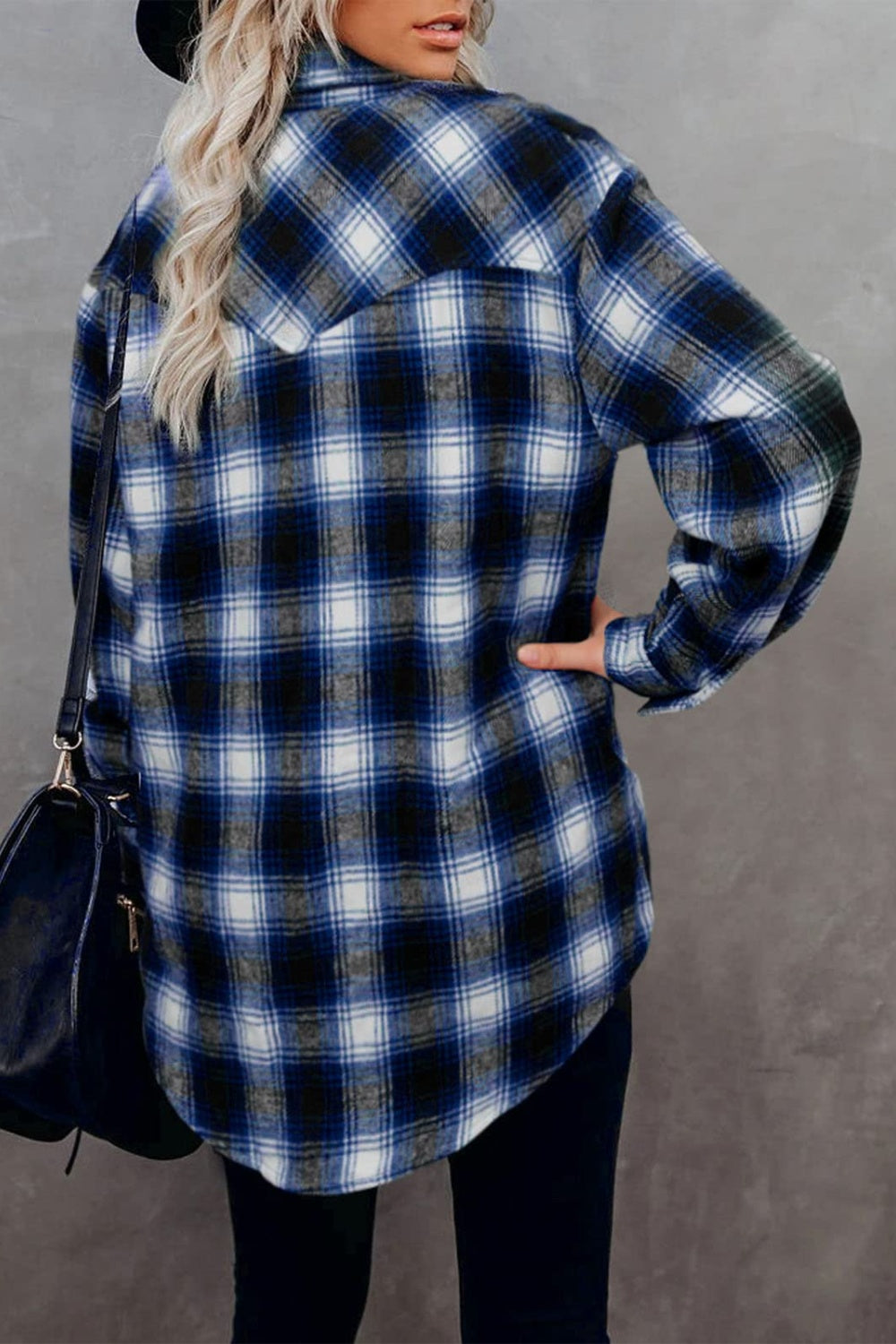 Falling For You Plaid Collared Neck Long Sleeve Shirt - 6 Colors