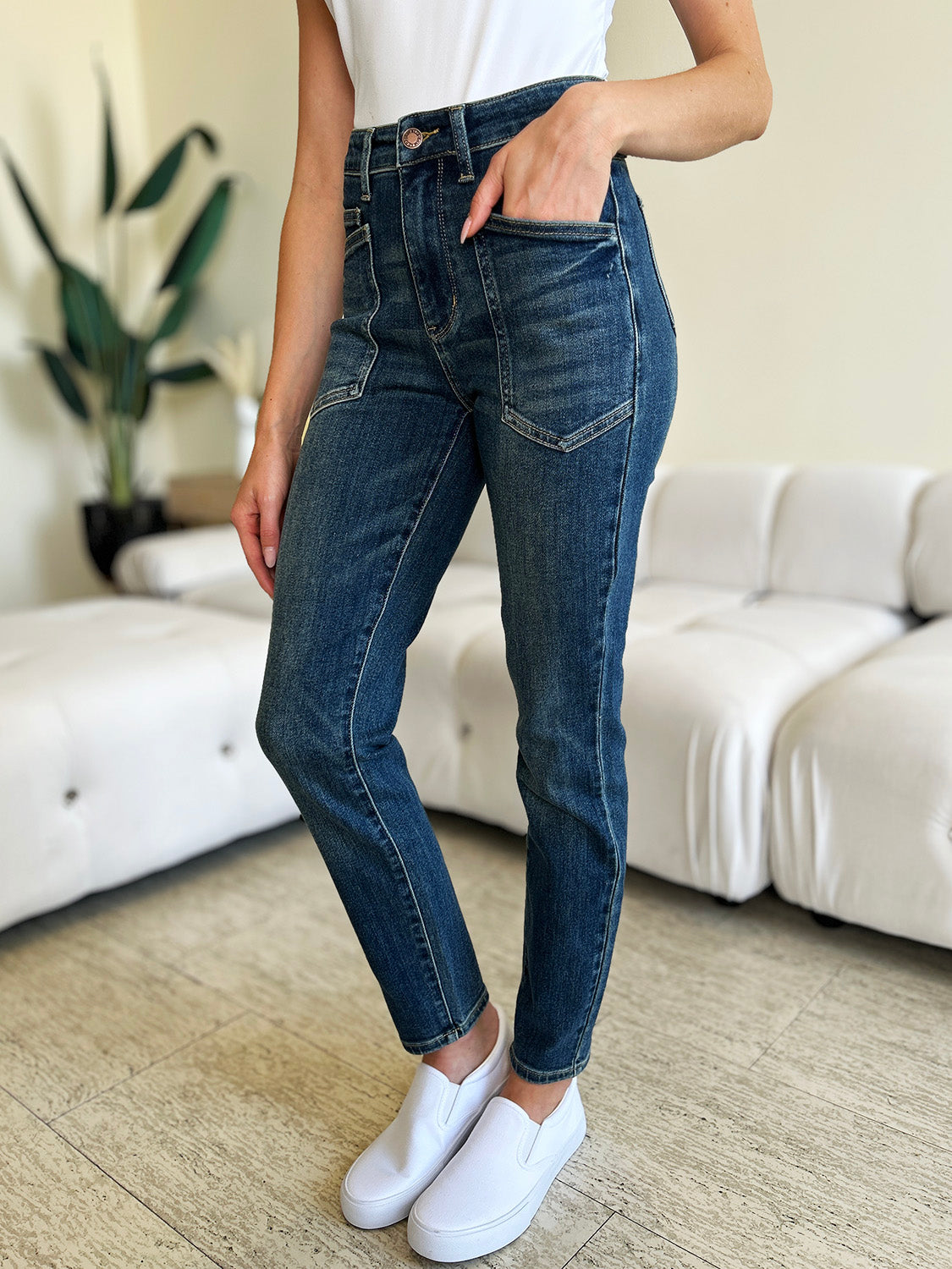 Judy Blue Full Size High Waist Skinny Jeans - Shop All Around Divas