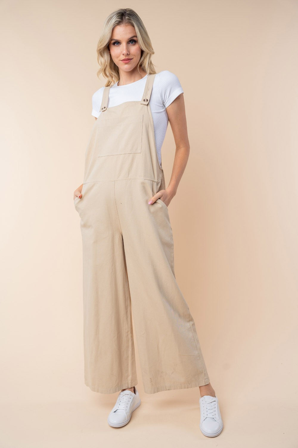 White Birch Sleeveless Wide Leg Jumpsuit - Shop All Around Divas