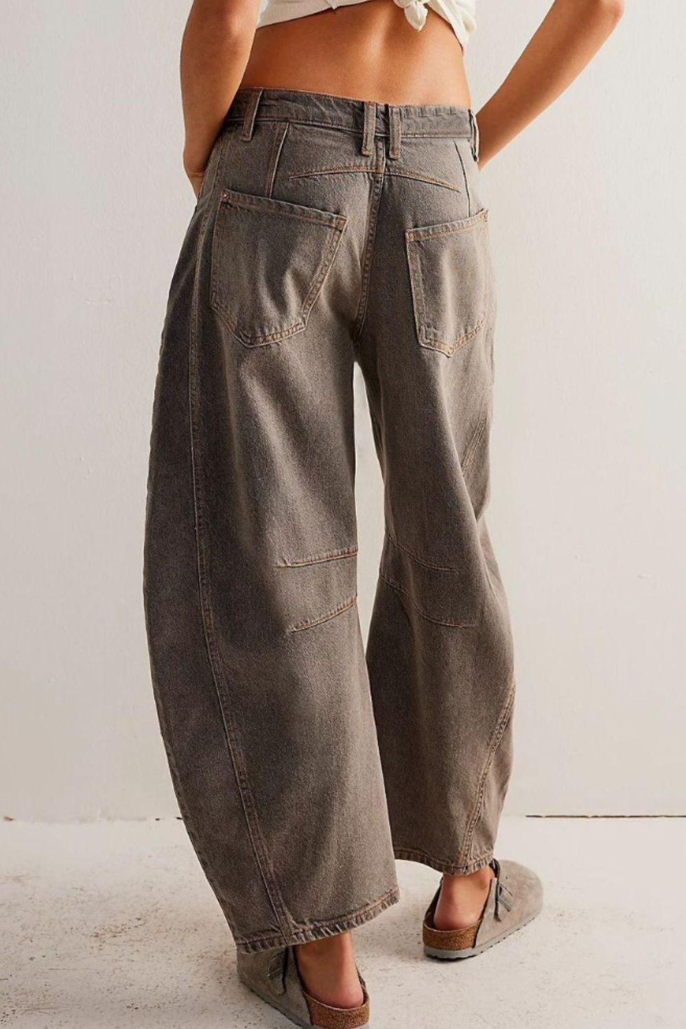 Wide Leg Jeans with Pockets -multiple colors