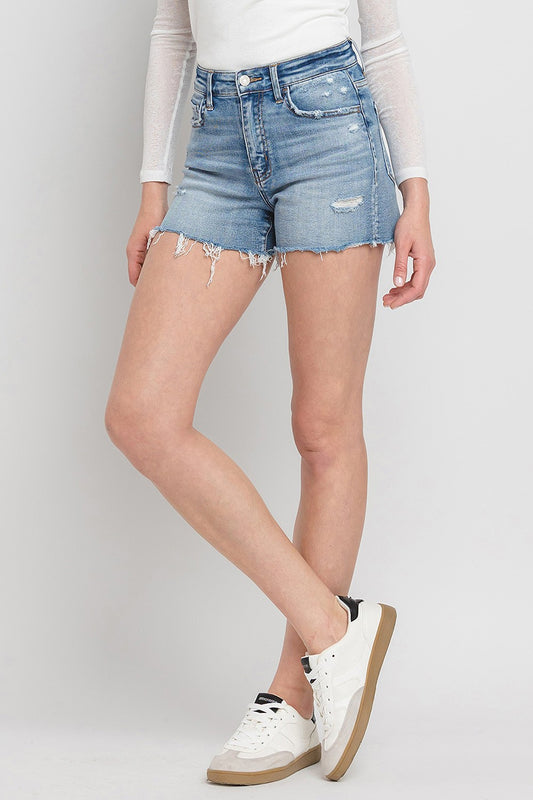 Vervet by Flying Monkey High Rise Denim Shorts - Shop All Around Divas