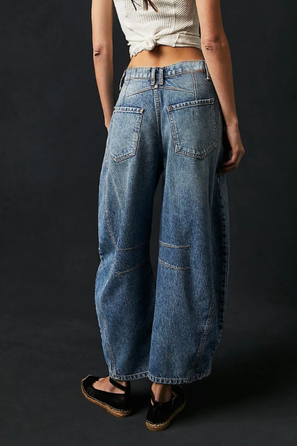 Wide Leg Jeans with Pockets -multiple colors