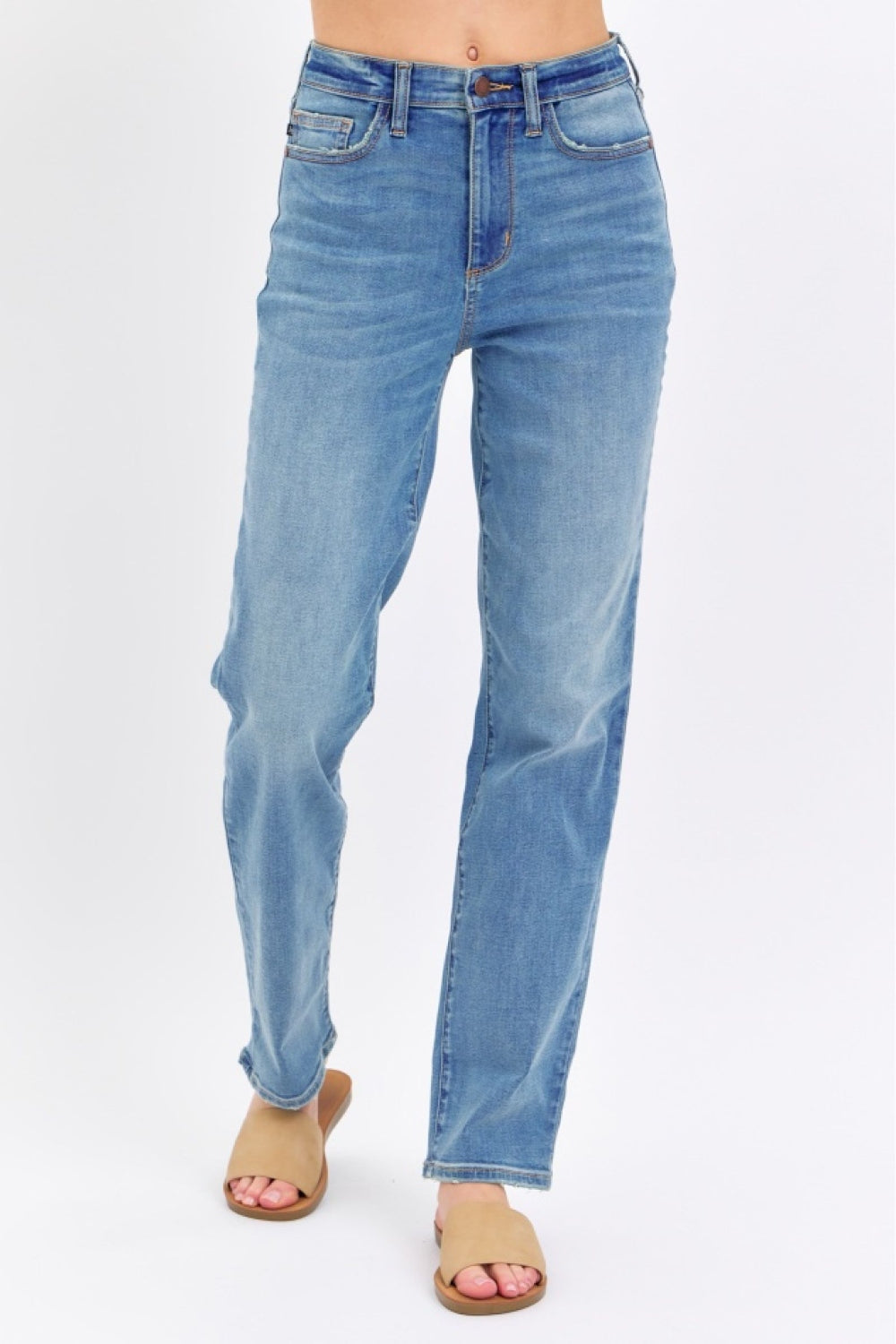 Judy Blue Full Size High Waist Straight Jeans - Shop All Around Divas