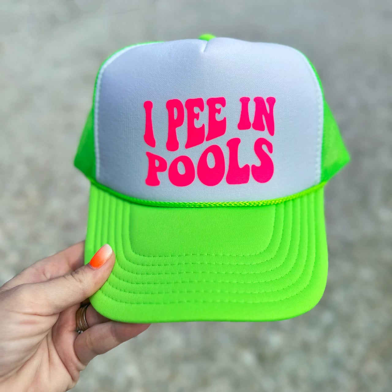 I Pee In Pools Trucker Hat - Shop All Around Divas