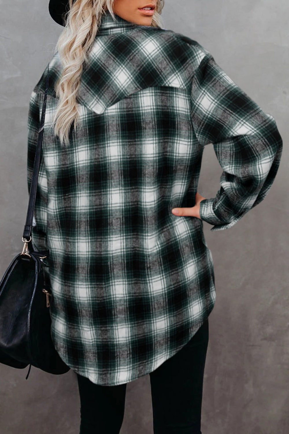 Falling For You Plaid Collared Neck Long Sleeve Shirt - 6 Colors