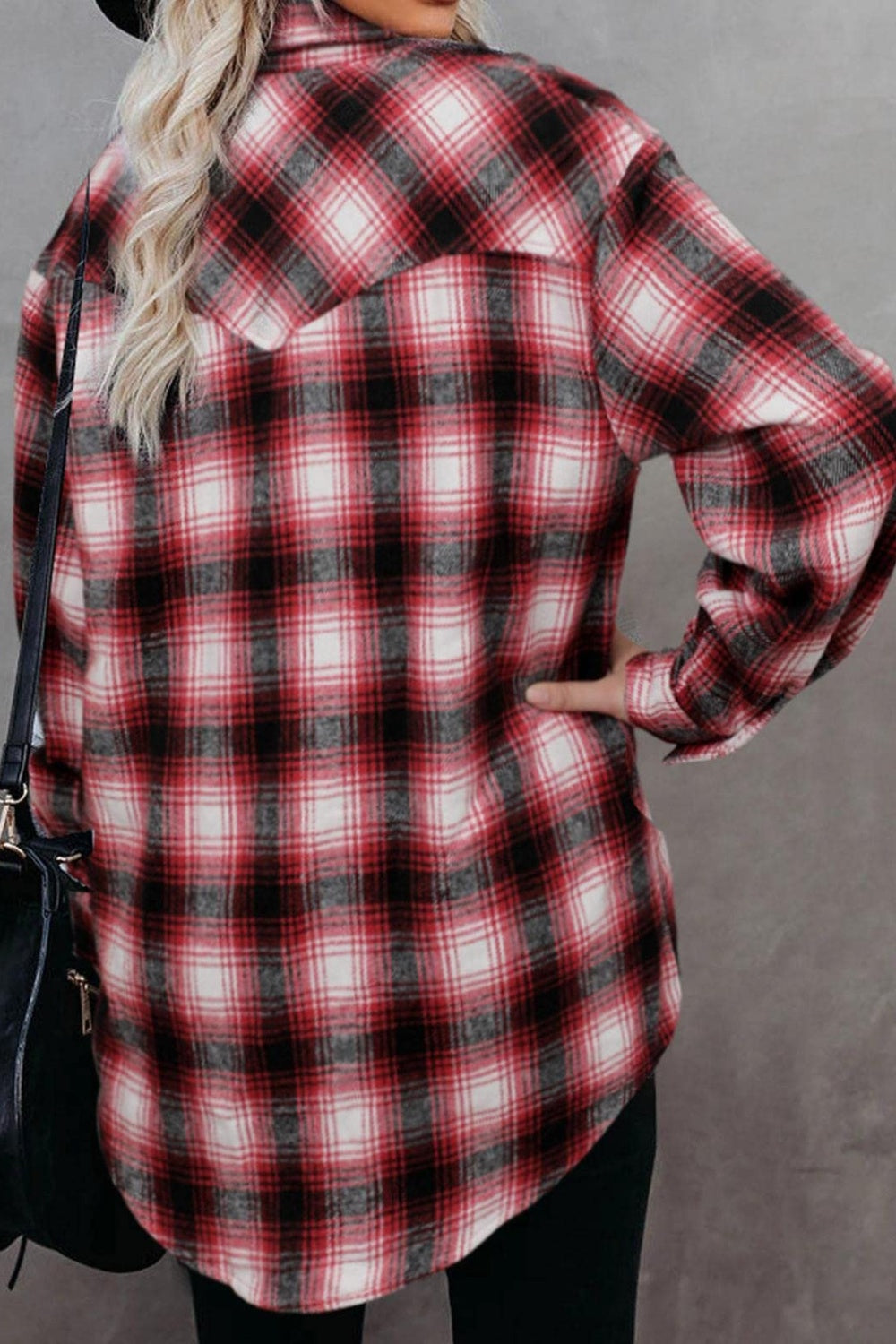 Falling For You Plaid Collared Neck Long Sleeve Shirt - 6 Colors