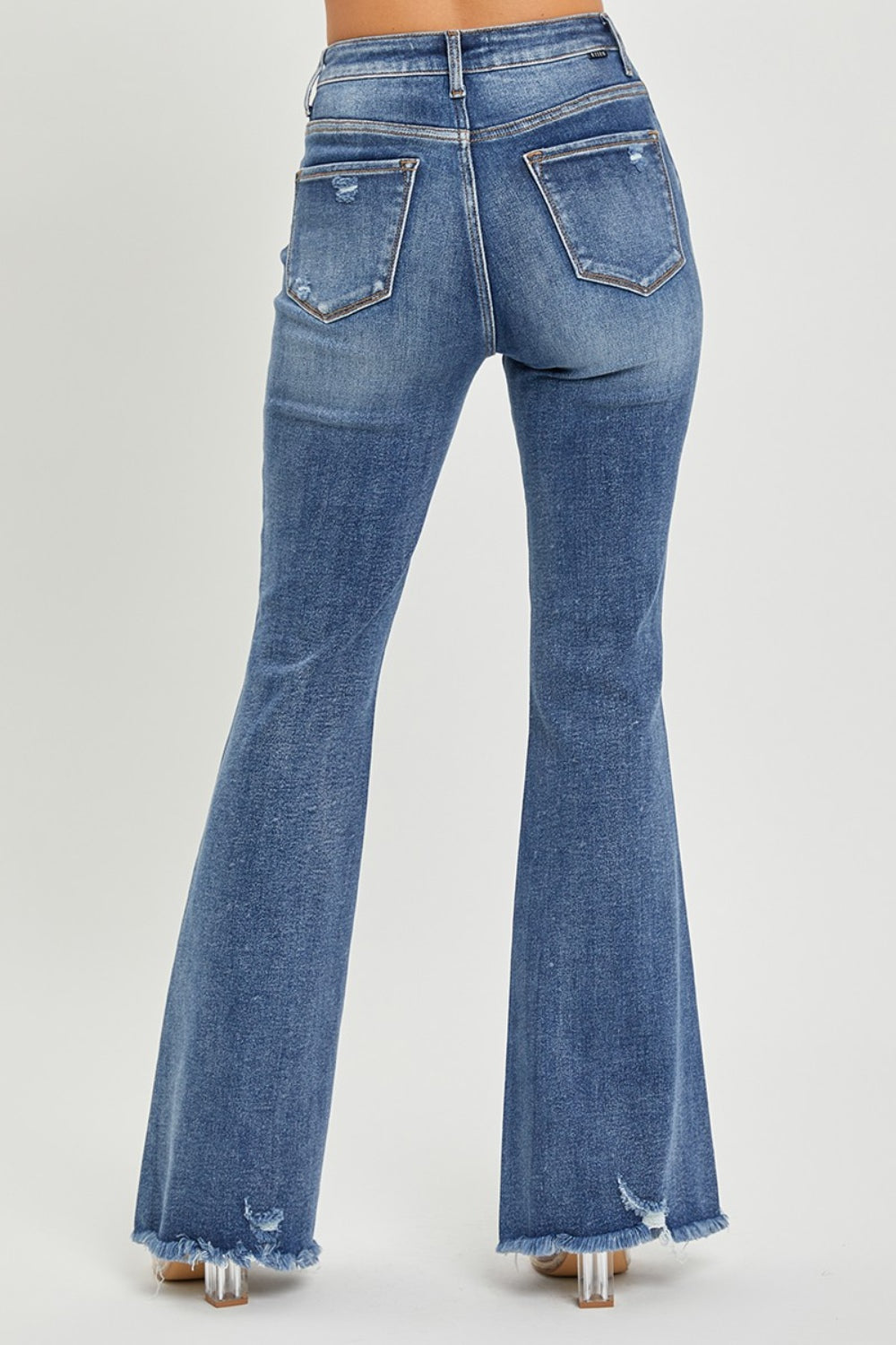 RISEN High Waist Distressed Fare Jeans - Shop All Around Divas