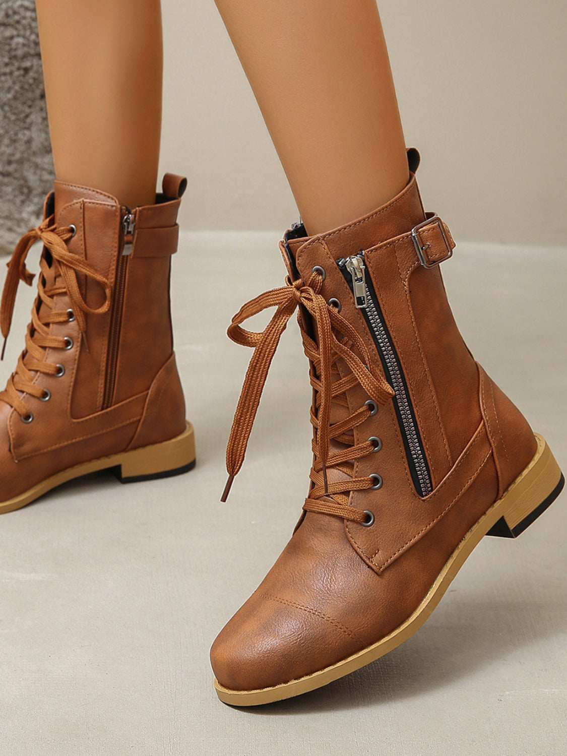 Jenni Lace-Up Boots
