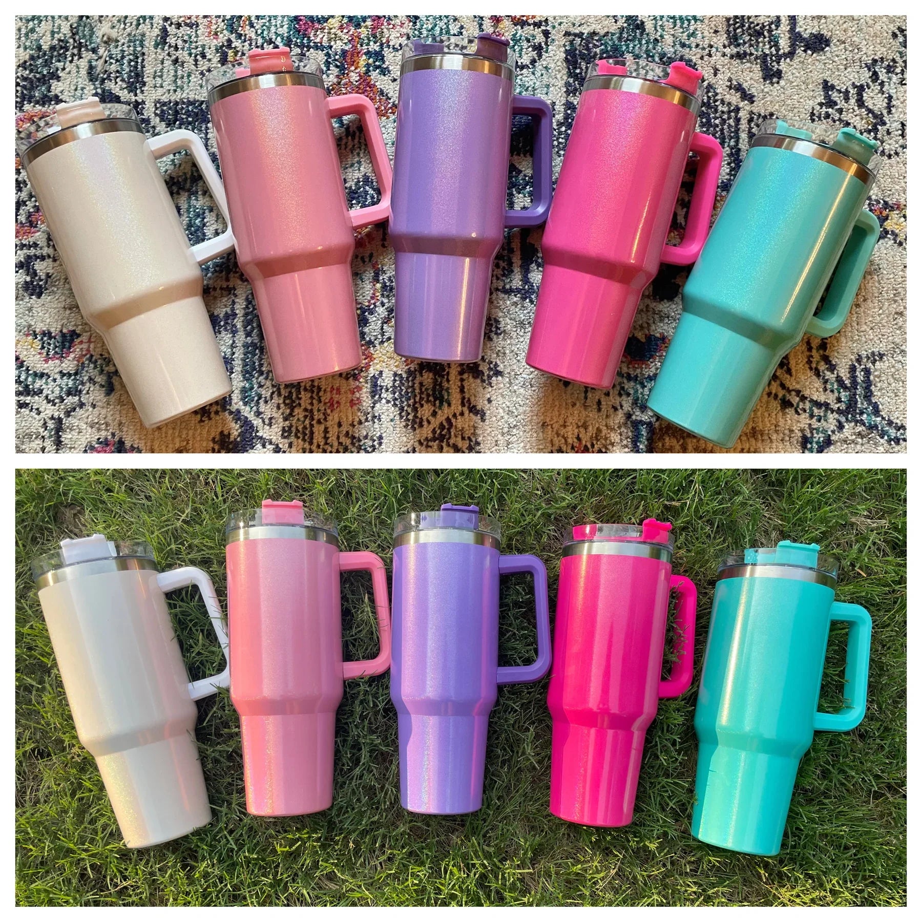Insulated Shimmer Tumbler in Five Colors - Shop All Around Divas