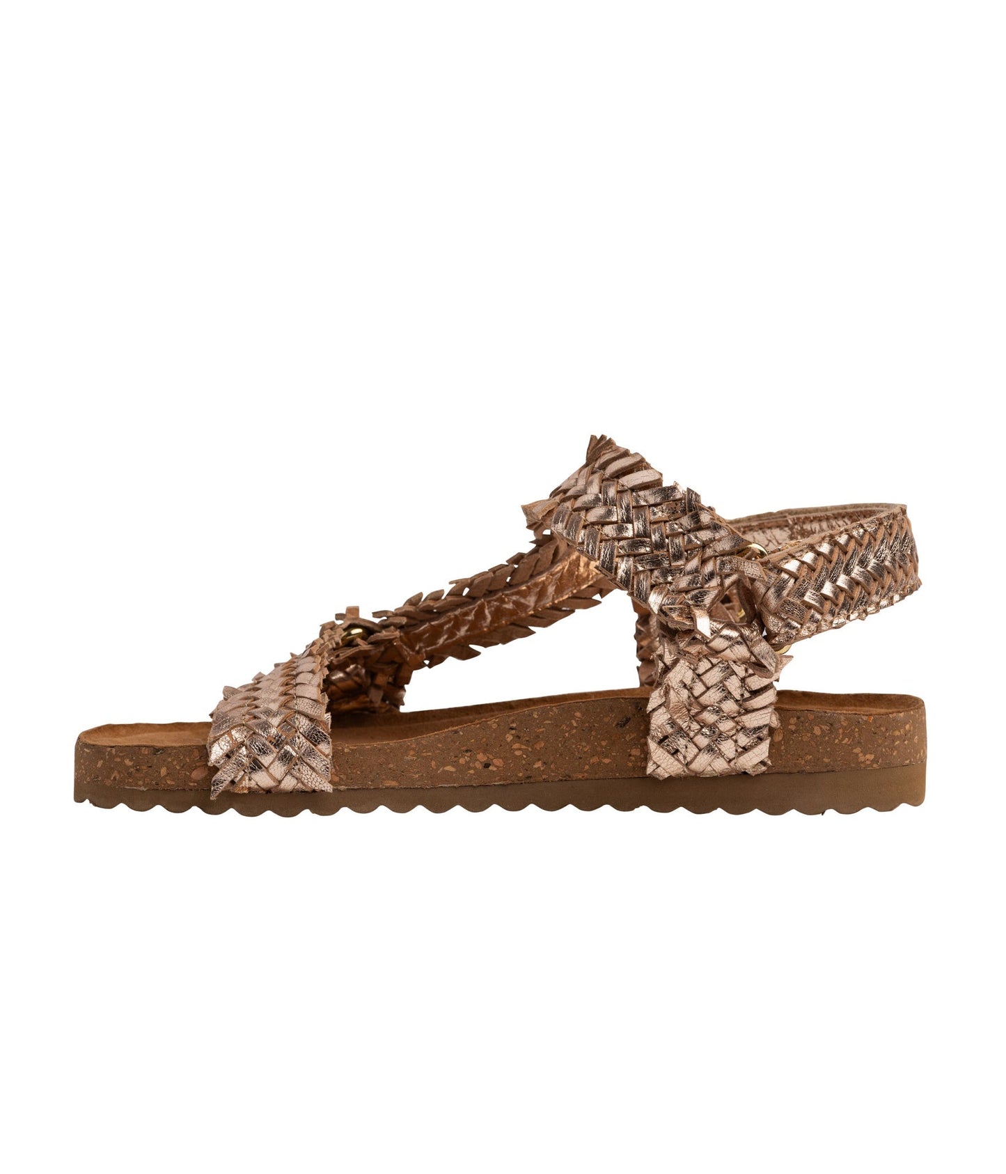 River Dance Woven Sandal in Champagne - Naughty Monkey